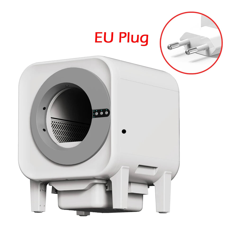 Smart Self-Cleaning Cat Litter Box – Odor-Removal, WiFi APP Control