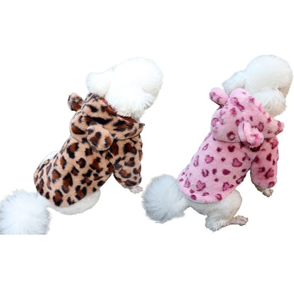 Wild Chic Hoodie: Snug Leopard Luxe for Urban Paws! 🐾✨ + FREE Custom Pet Portrait Badge!
