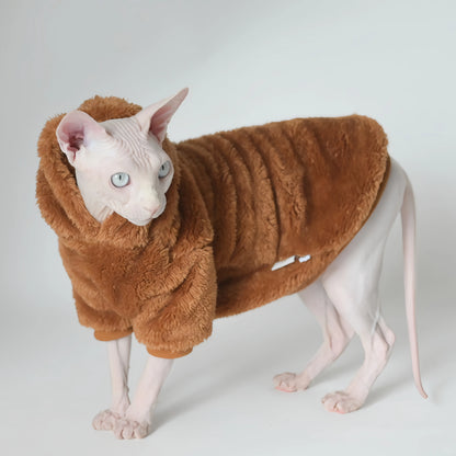 Hairless Cat Winter Clothes: Thick, Warm for Sphynx, Devon & Small Pets