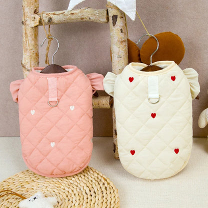Little Princess Puffer: Snuggle-Ready Winter Coat! 💖 + FREE Custom Pet Portrait Badge