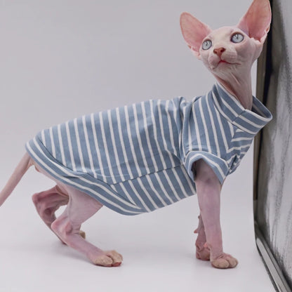 100% Cotton Hairless Cat Vest: Summer Sleeveless for Sphynx, Devon & Cornish