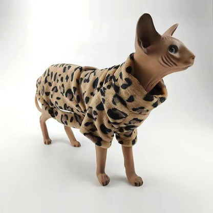 Sphynx Winter Clothes – Soft Warm Thickened Fashion Outfits for Hairless Cats