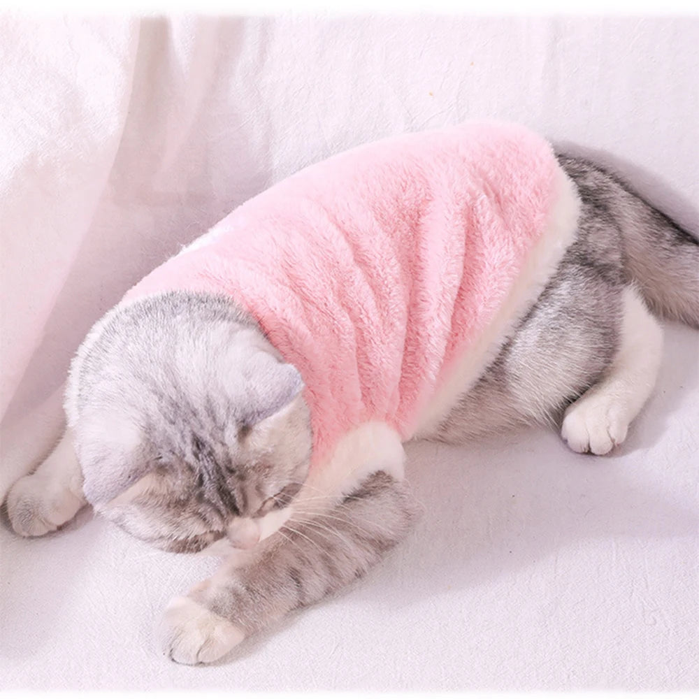 Warm Soft Pet Clothes: Winter Vests for Small/Medium Dogs & Cats