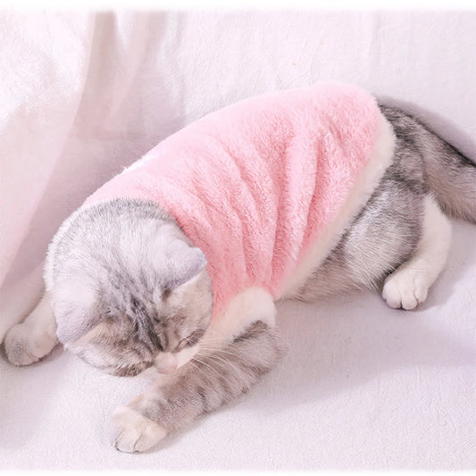 Warm Soft Pet Clothes: Winter Vests for Small/Medium Dogs & Cats