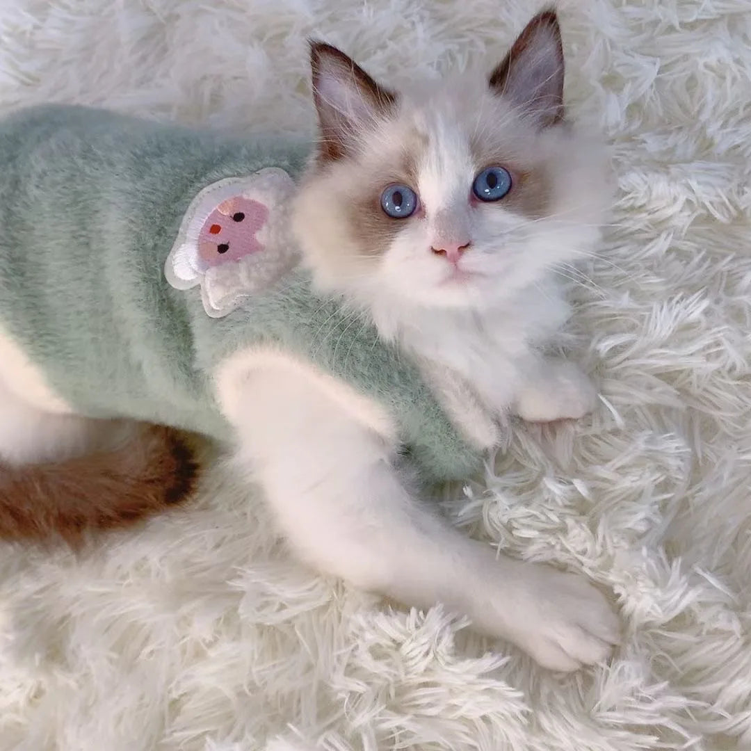 Warm Soft Pet Clothes: Winter Vests for Small/Medium Dogs & Cats