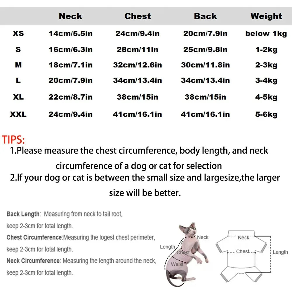 Pure Pink Hairless Cat Vest – All-Season Cotton Turtleneck for Sphynx & Devon