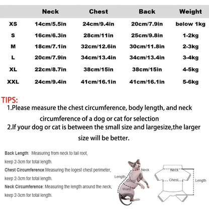 Pure Pink Hairless Cat Vest – All-Season Cotton Turtleneck for Sphynx & Devon