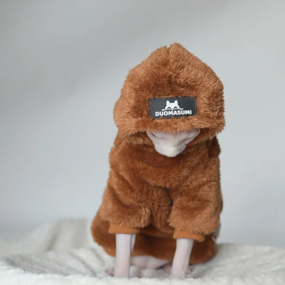 Hairless Cat Winter Clothes: Thick, Warm for Sphynx, Devon & Small Pets
