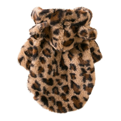 Wild Chic Hoodie: Snug Leopard Luxe for Urban Paws! 🐾✨ + FREE Custom Pet Portrait Badge!