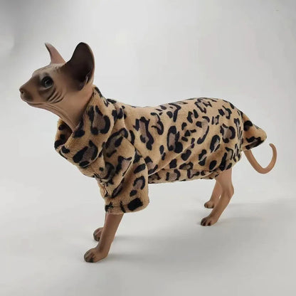 Sphynx Winter Clothes – Soft Warm Thickened Fashion Outfits for Hairless Cats