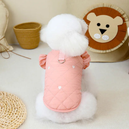 Little Princess Puffer: Snuggle-Ready Winter Coat! 💖 + FREE Custom Pet Portrait Badge