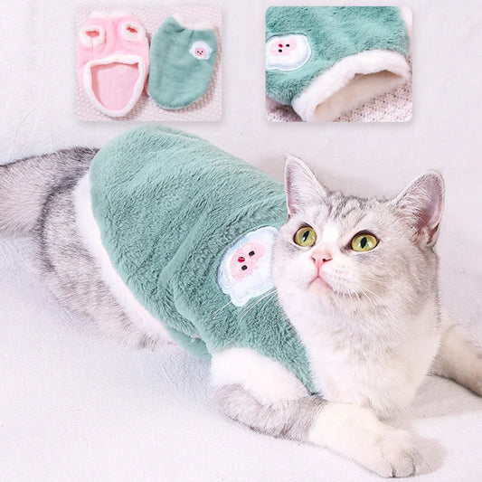 Warm Soft Pet Clothes: Winter Vests for Small/Medium Dogs & Cats
