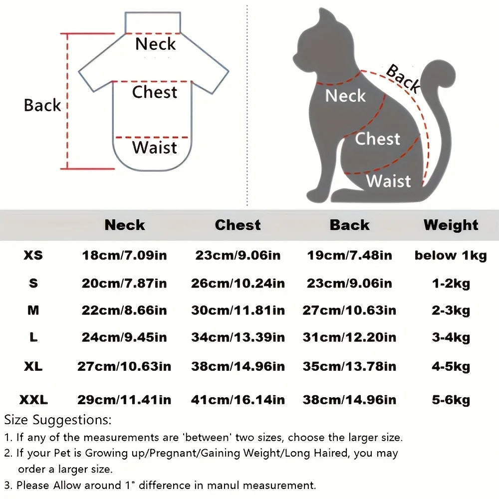 Leisure Stripe 4-Legged Cotton Clothes – Warm Soft for Sphynx & Devon Hairless Cats