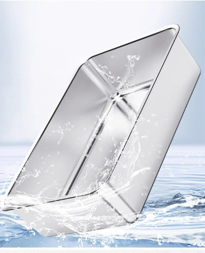 Deodorizing Large Cat Litter Box – Stainless Steel, Fully Enclosed & Splash - Proof